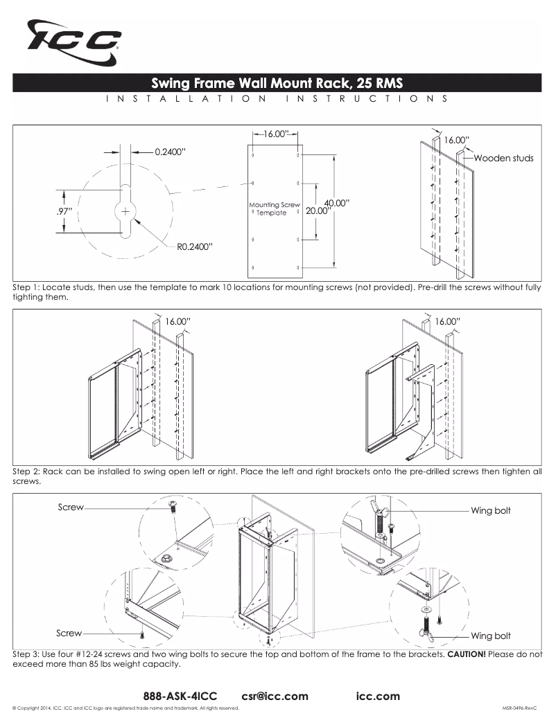 Image de la première page du manuel de l'appareil MSSFR25