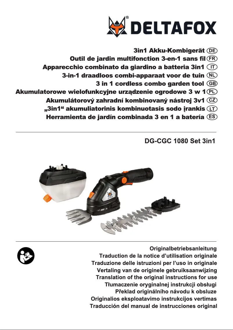 Image de la première page du manuel de l'appareil Deltafox 1080