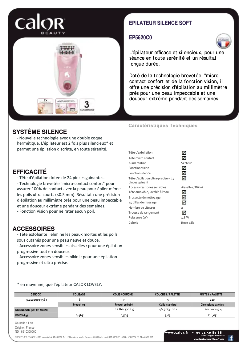 Imagen de la primera página del manual del dispositivo Silence Soft EP5620C0