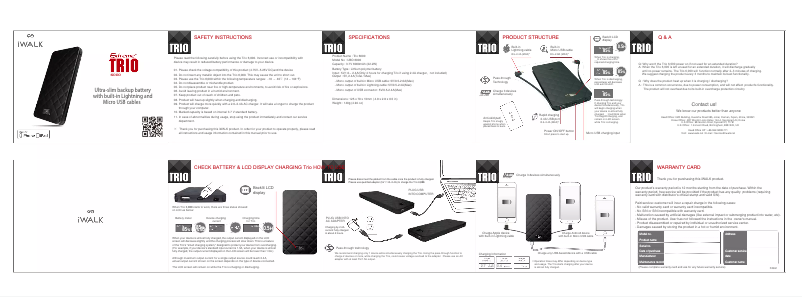 Image de la première page du manuel de l'appareil Extreme Trio 6,000