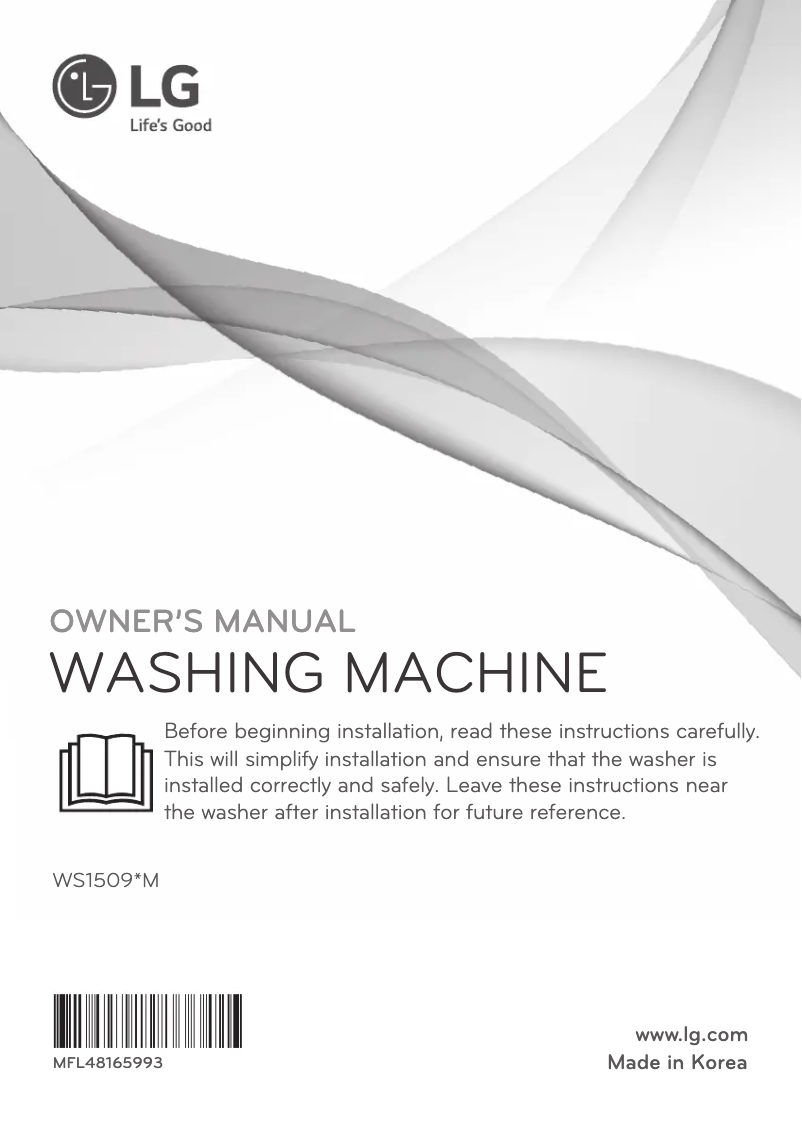 Image de la première page du manuel de l'appareil WS1509XM