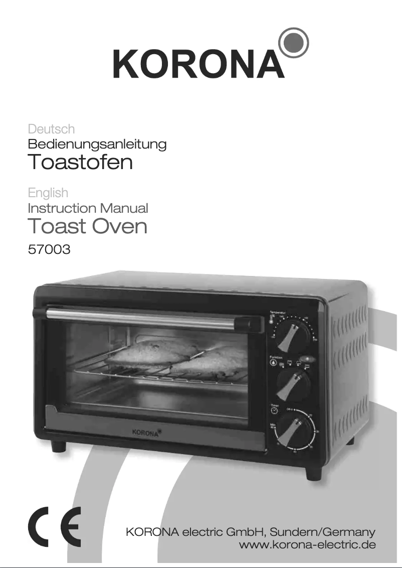 Page 1 de la notice Manuel utilisateur Korona 57003