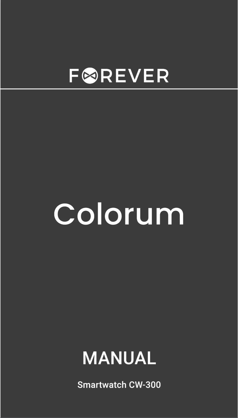 Page 1 de la notice Manuel utilisateur Forever Colorum CW-300