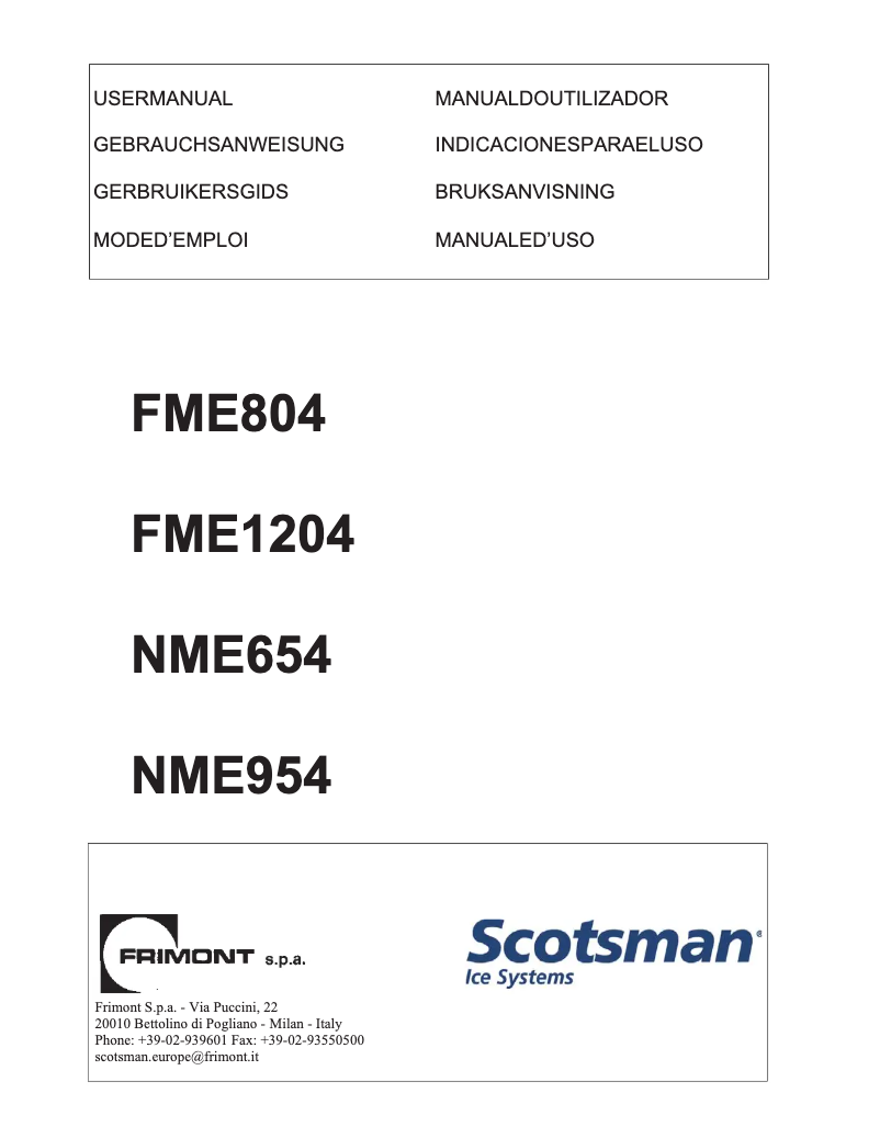 Image de la première page du manuel de l'appareil FME654