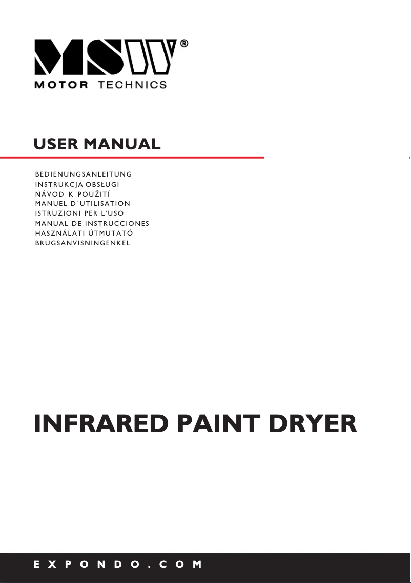 Page n°1 - Manuel utilisateur MSW MSW-IPD-2000-2H