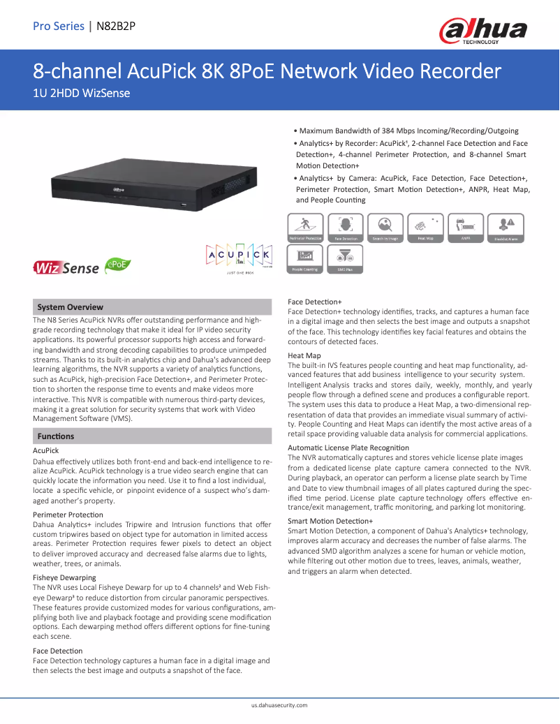 Image de la première page du manuel de l'appareil N82B2P