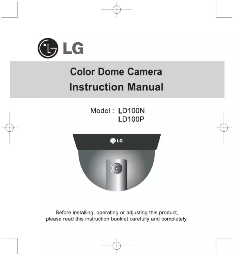 Page 1 de la notice Manuel utilisateur LG LD100P