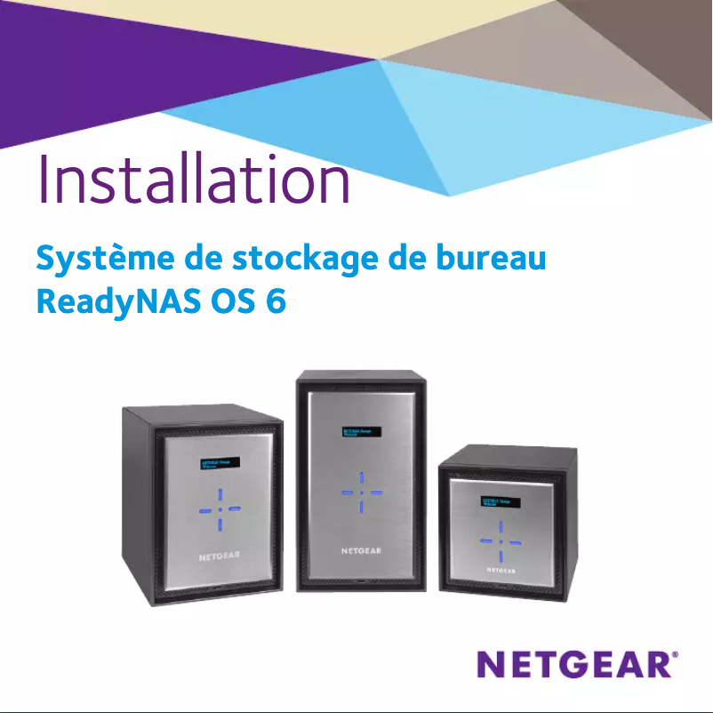 Page 1 de la notice Guide d'installation Netgear RN31221D