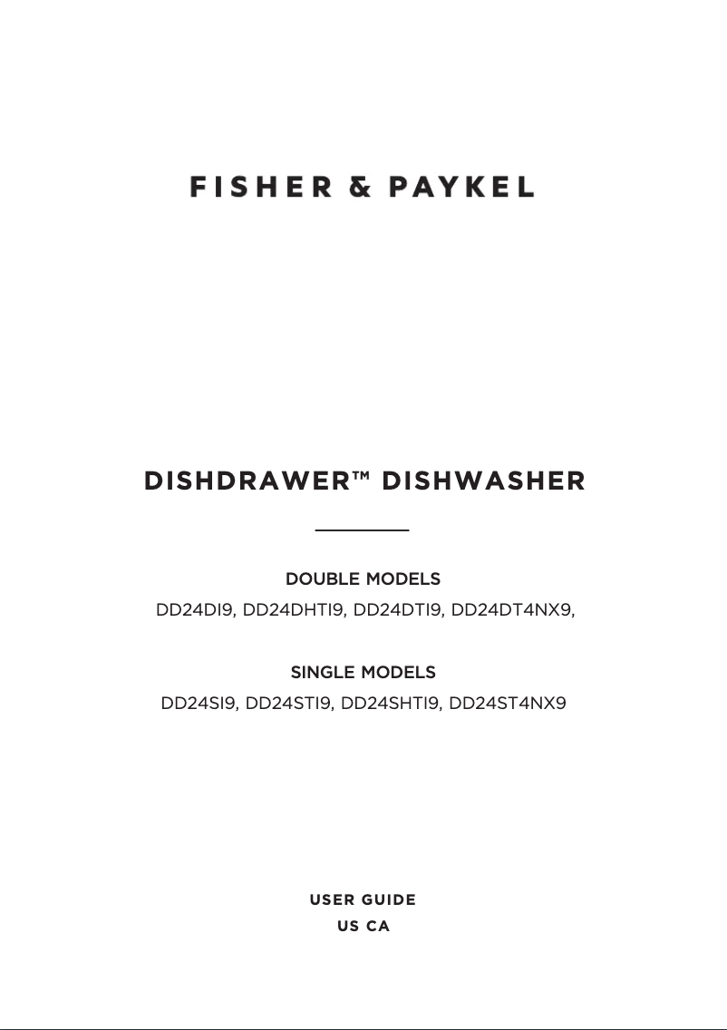 Page n°1 - Manuel utilisateur Fisher & Paykel DD24DT4NX9