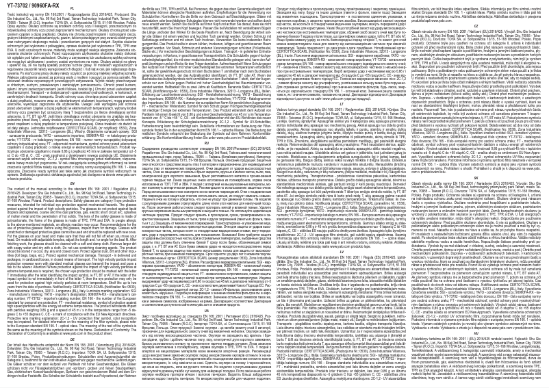 Page 1 de la notice Manuel utilisateur Yato YT-73702