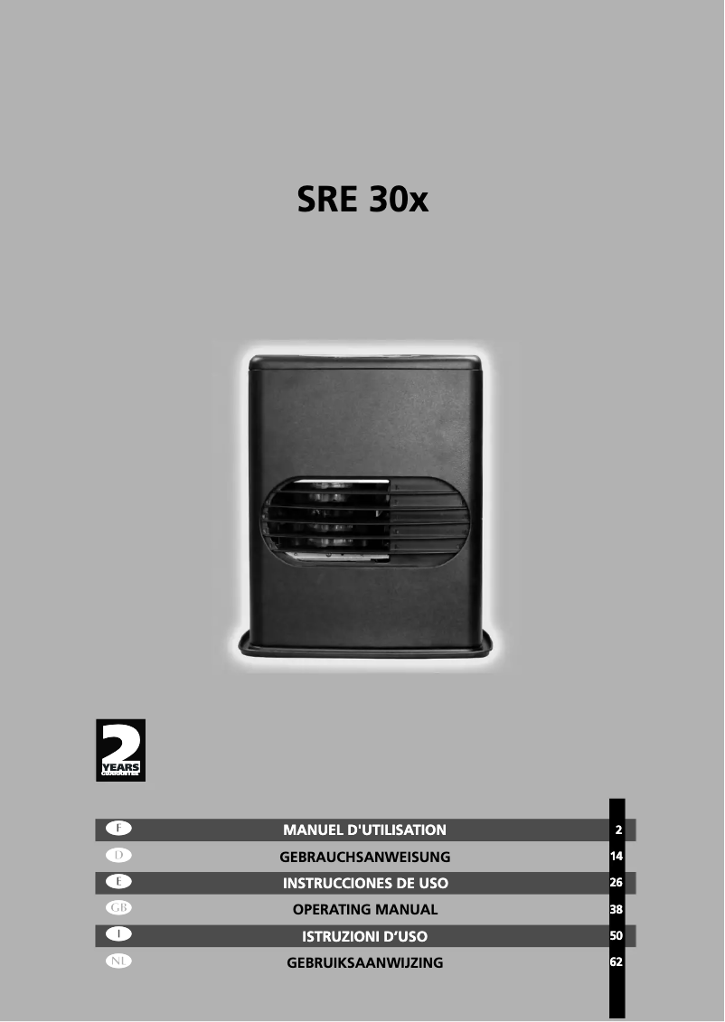 Page n°1 - Manuel utilisateur Zibro SRE 302