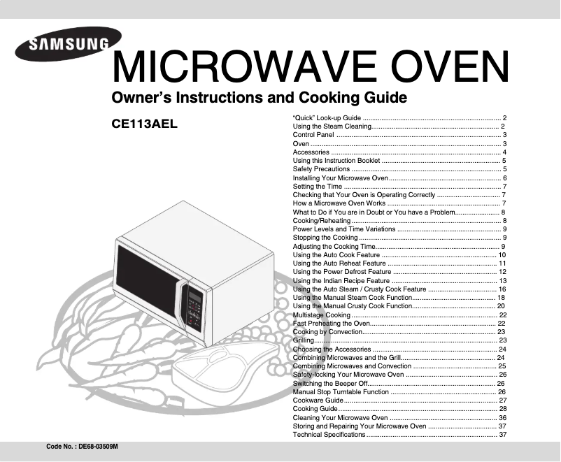 Página 1 del manual Manual de usuario Samsung CE113AEL