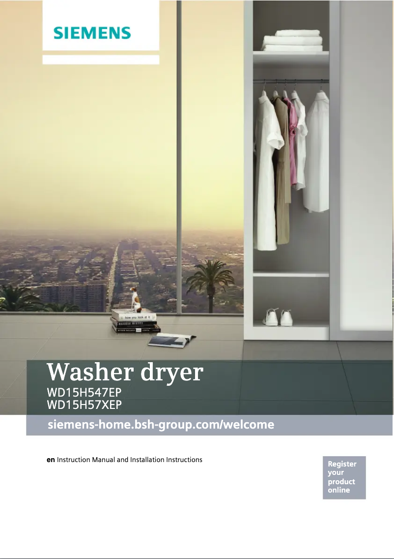 Page n°1 - Manuel utilisateur Siemens WD15H547EP