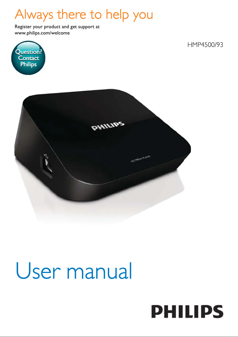 Image de la première page du manuel de l'appareil HMP4500