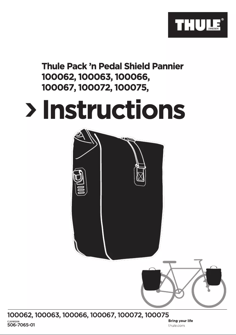 Page n°1 - Manuel utilisateur Thule Pack 'n Pedal Small