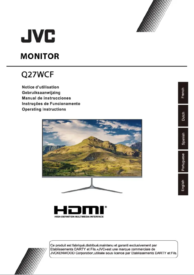 Image de la première page du manuel de l'appareil Q27WCF