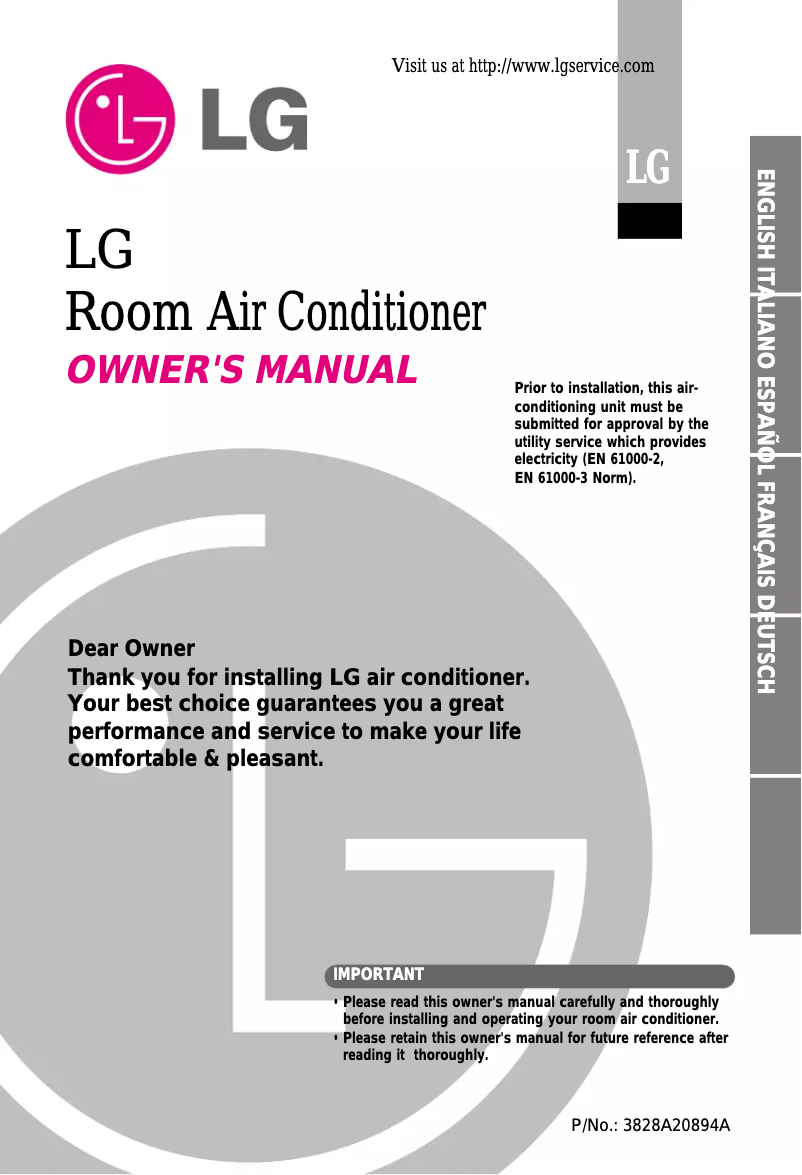 Imagen de la primera página del manual del dispositivo BSNH0964DM0