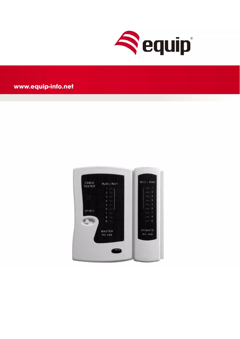 Page 1 de la notice Manuel utilisateur Equip 129503