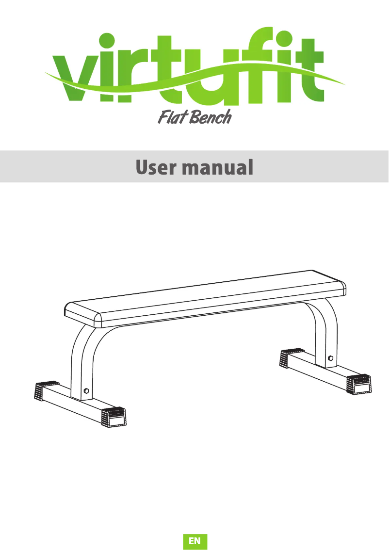 Page 1 de la notice Manuel utilisateur VirtuFit Flat Bench
