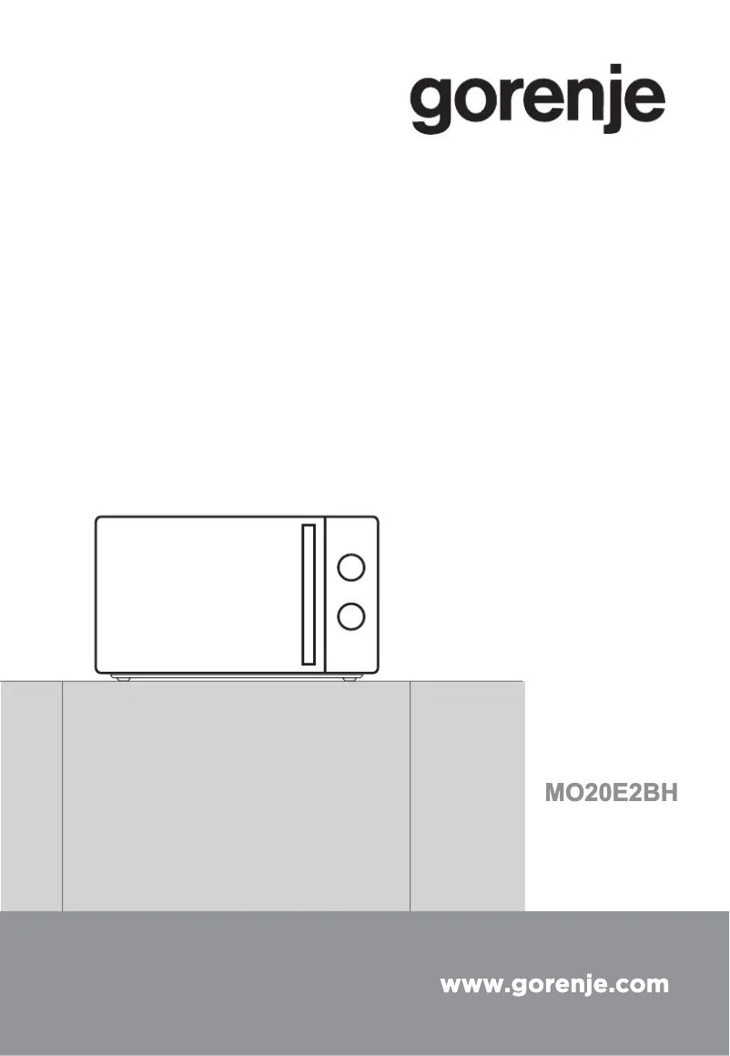 Page n°1 - Manuel utilisateur Gorenje MO20E2BH