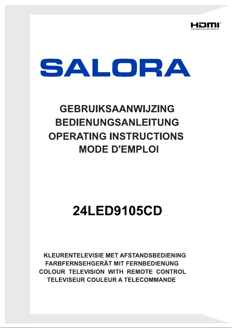 Page 1 de la notice Manuel utilisateur Salora 24LED9105CD