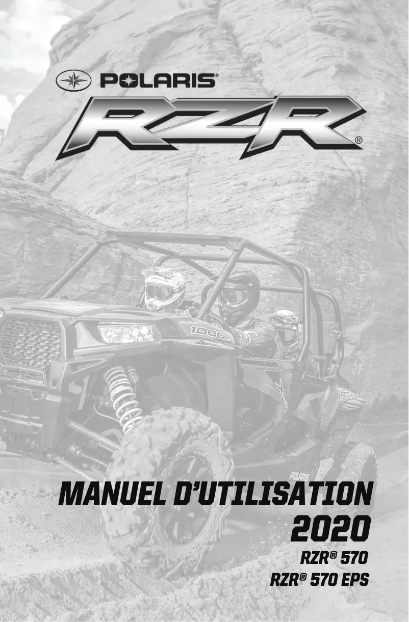 Imagen de la primera página del manual del dispositivo RZR 570 (2020)