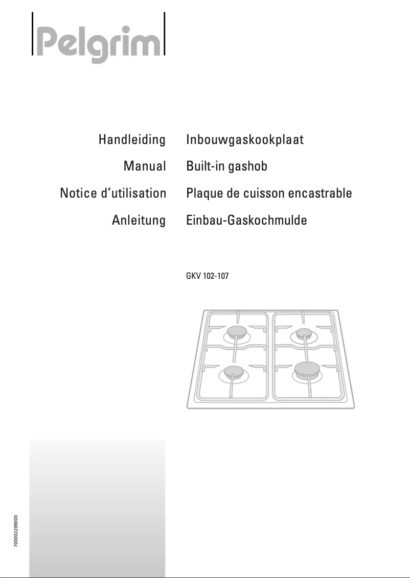 Page 1 of the manual User Manual Pelgrim GKV102