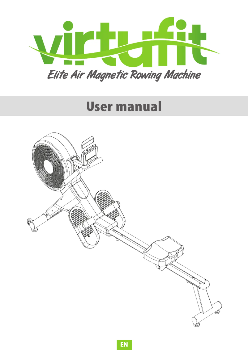Page 1 de la notice Manuel utilisateur VirtuFit Elite Air Magnetic