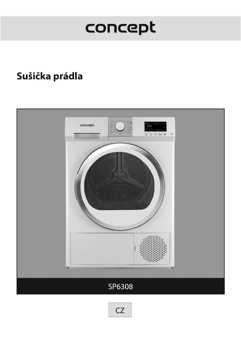 Page n°1 - Manuel utilisateur Concept SP6308