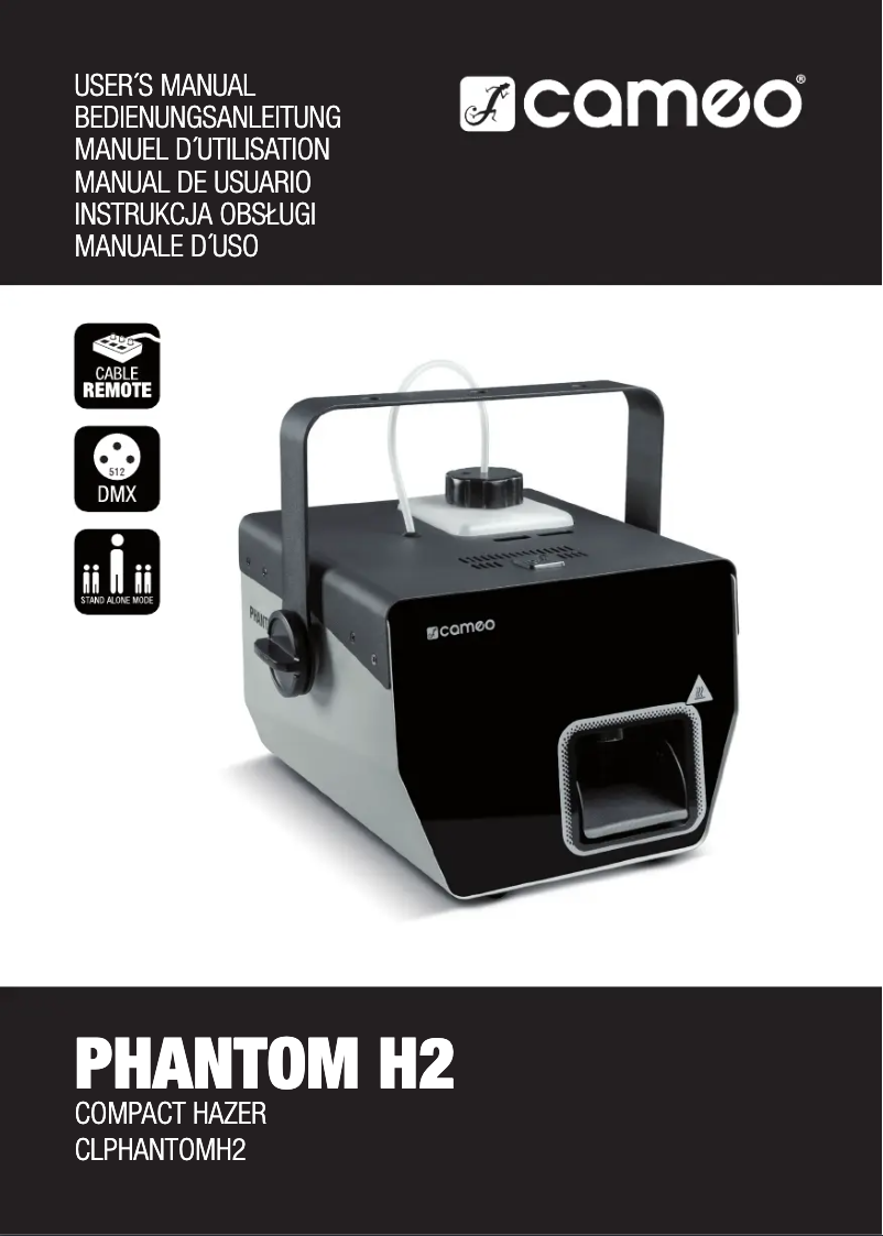 Page n°1 - Manuel utilisateur Cameo Phantom H2