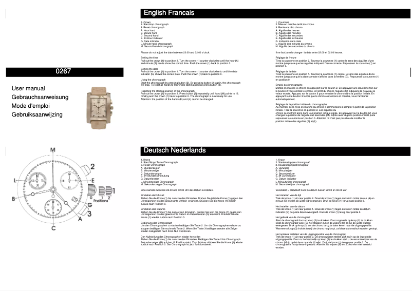 Image de la première page du manuel de l'appareil 0267