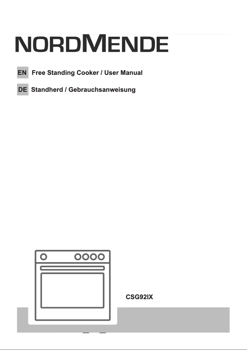 Page n°1 - Manuel utilisateur Nordmende CSG92IX