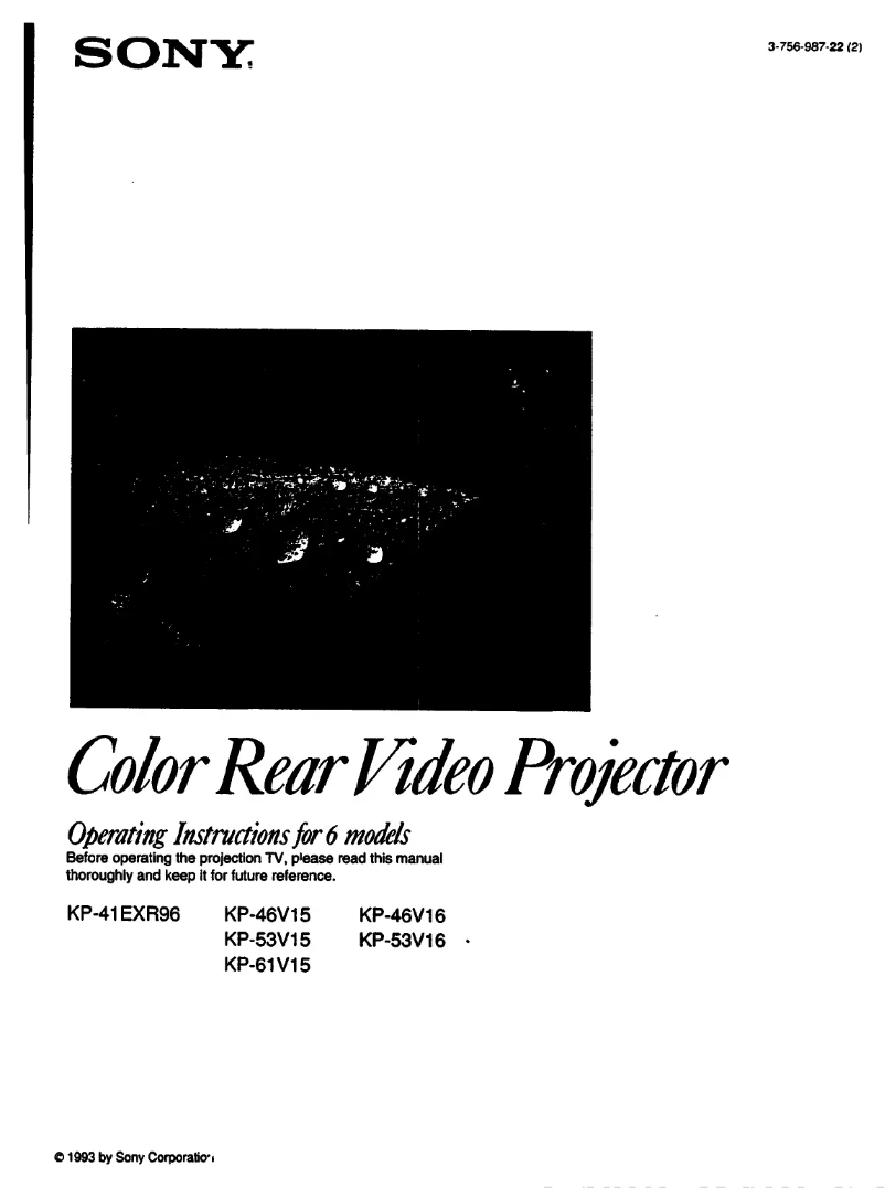 Image de la première page du manuel de l'appareil KP-41EXR96