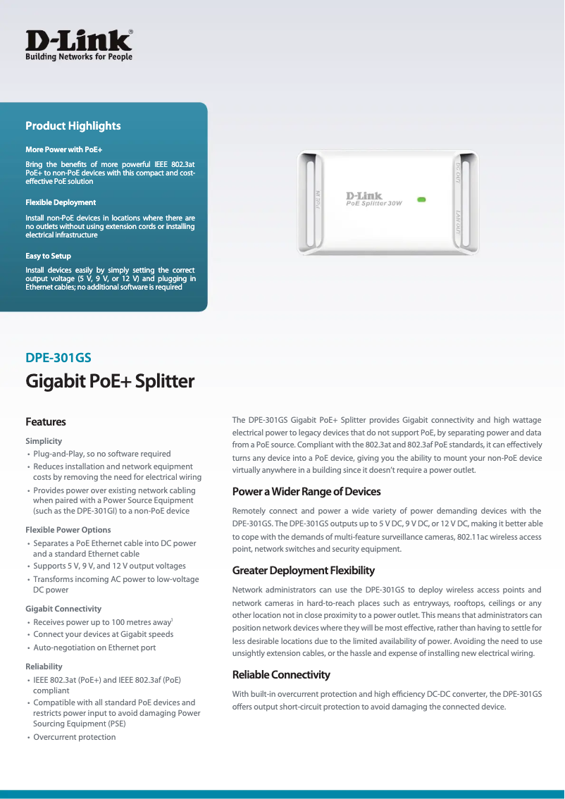 Image de la première page du manuel de l'appareil DPE-301GS