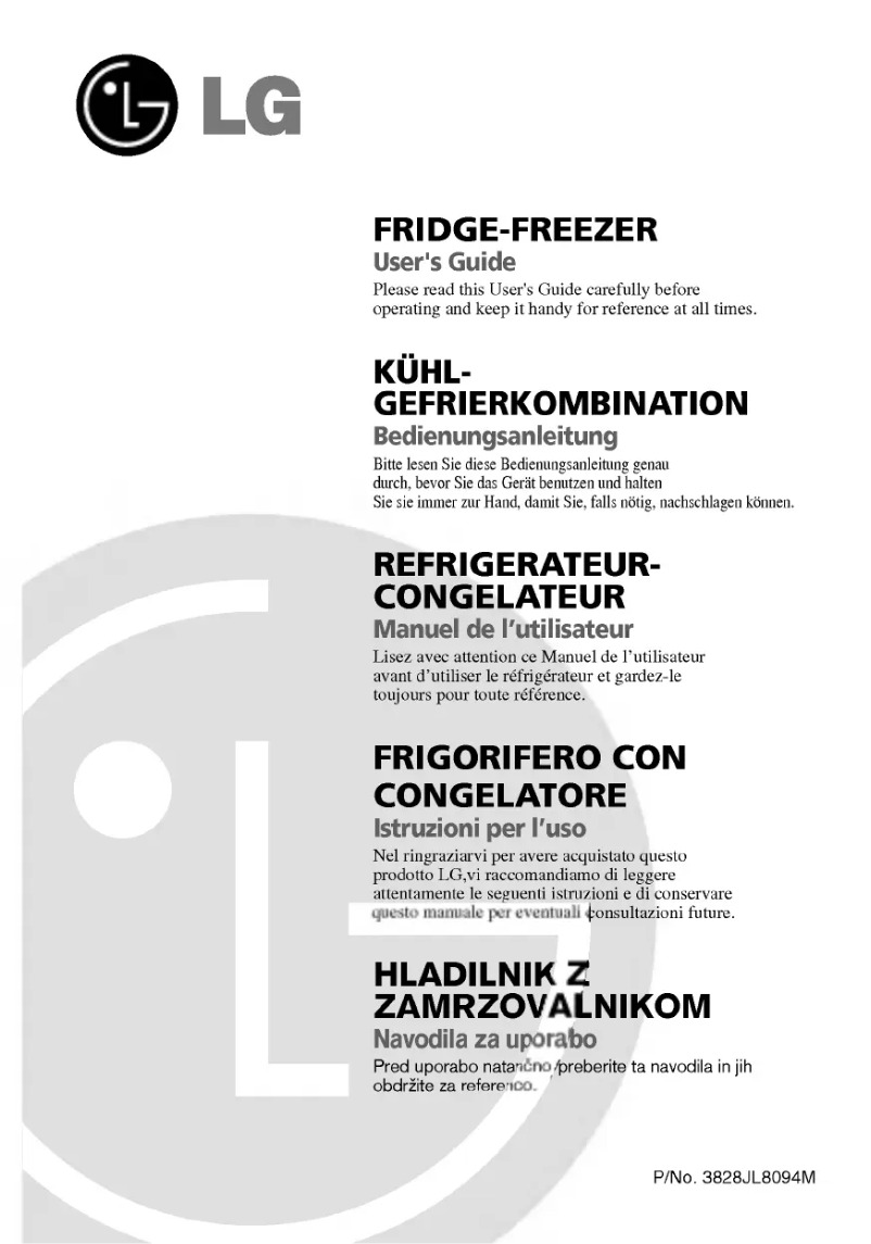 Page 1 de la notice Manuel utilisateur LG GR-C218UGL