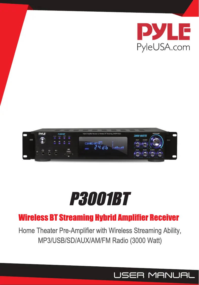 Image de la première page du manuel de l'appareil P3001BT