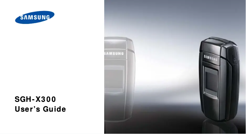 Image de la première page du manuel de l'appareil SGH-X300