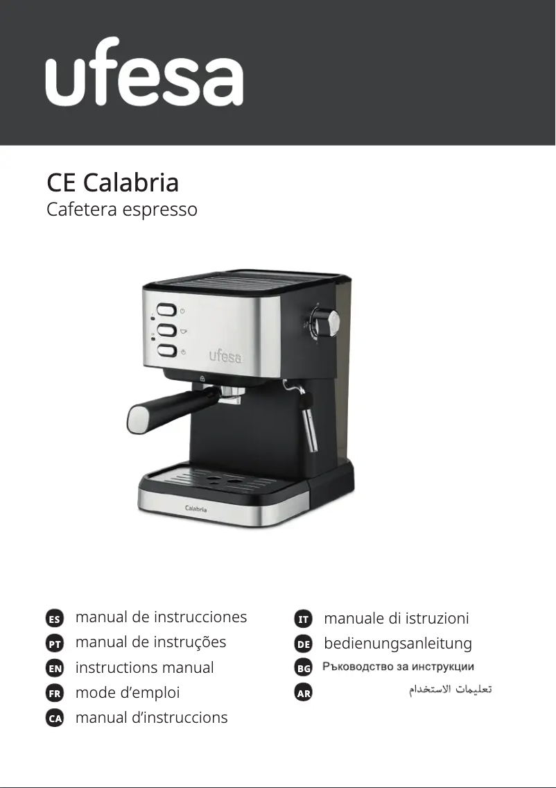 Page n°1 - Manuel utilisateur Ufesa CE7240