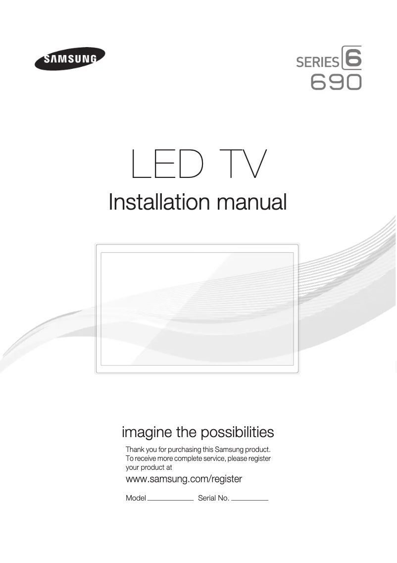 Page n°1 - Mode d'emploi Samsung HG48NC690DF
