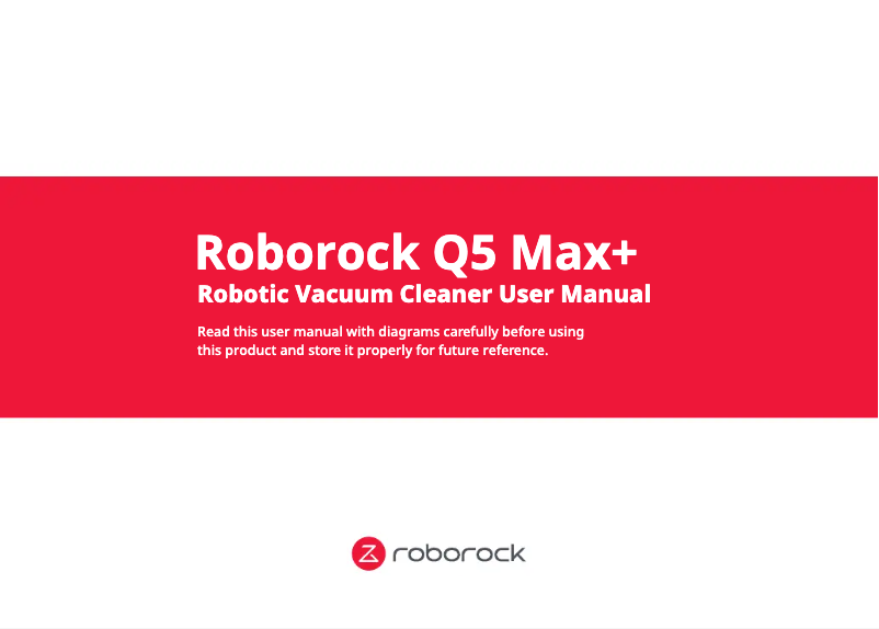 Page n°1 - Manuel utilisateur Roborock Q5 Max+