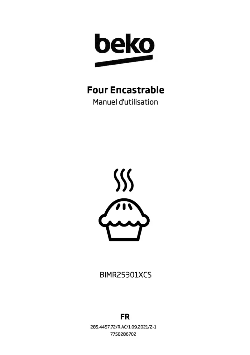 Page 1 de la notice Manuel utilisateur Beko BIMR25301XCS