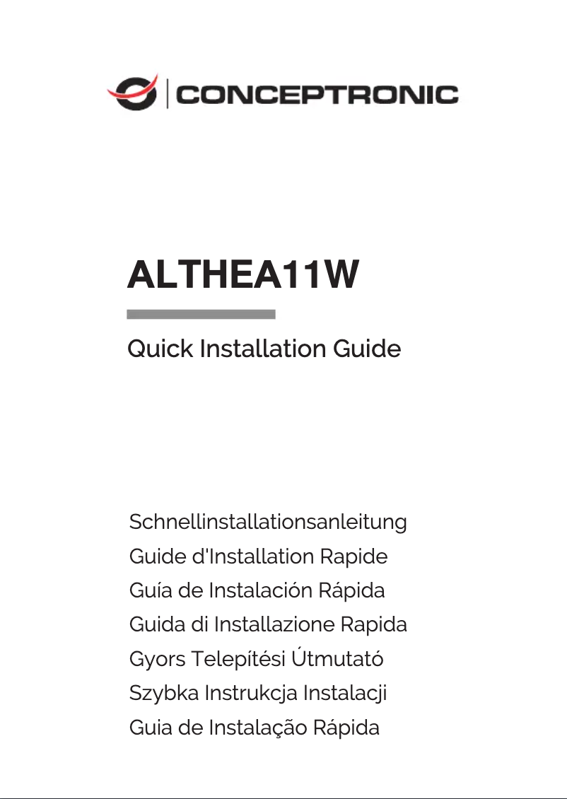Page n°1 - Fiche technique Conceptronic ALTHEA11W
