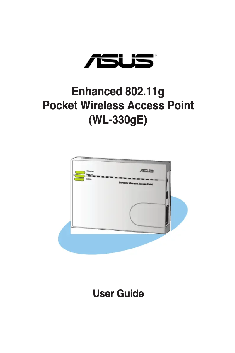 Page 1 de la notice Manuel utilisateur Asus WL-330gE
