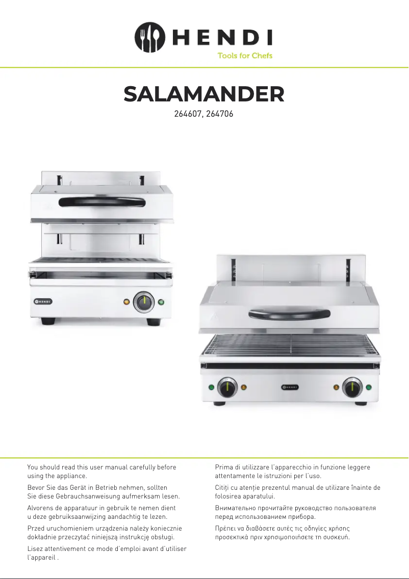Página 1 del manual Manual de usuario Hendi 264607