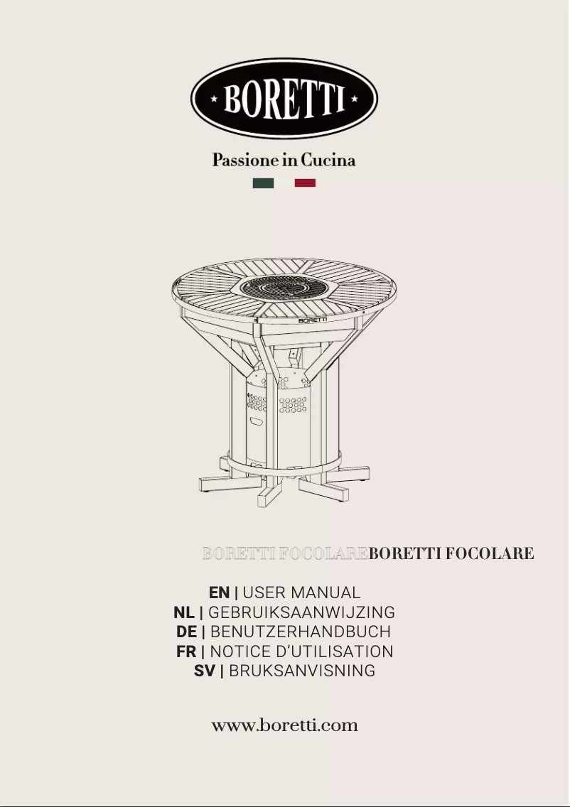 Image de la première page du manuel de l'appareil Focolare