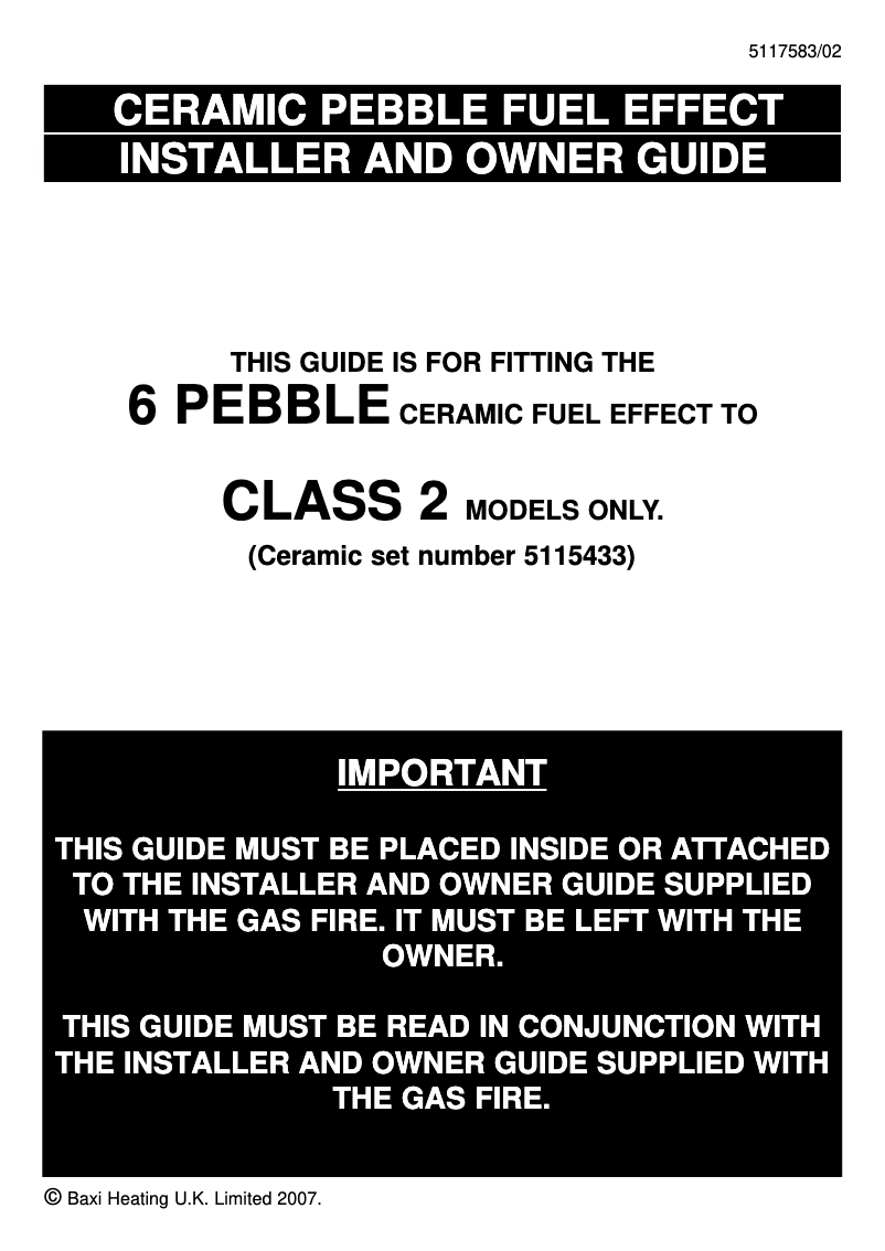Page 1 de la notice Manuel utilisateur Dimplex Siva Gas