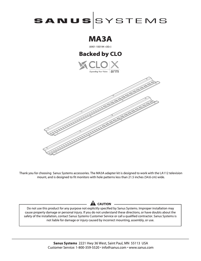 Image de la première page du manuel de l'appareil MA3A