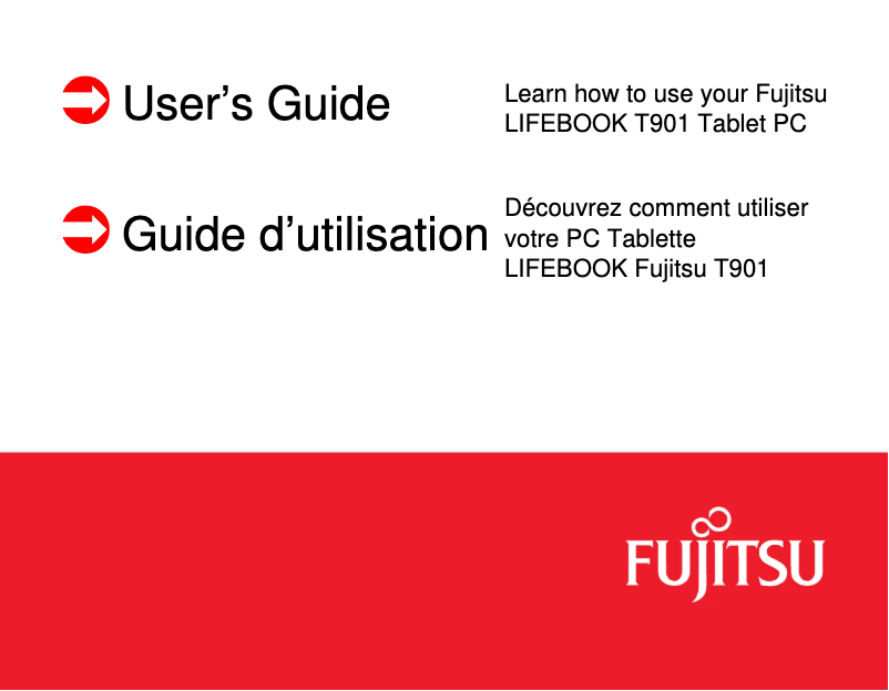 Page 1 de la notice Manuel utilisateur Fujitsu LifeBook T901