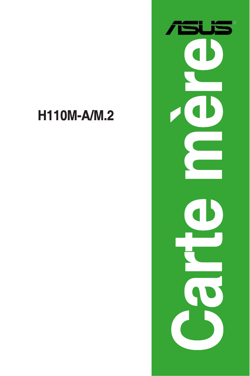 Page 1 de la notice Manuel utilisateur Asus H110M-A/M.2