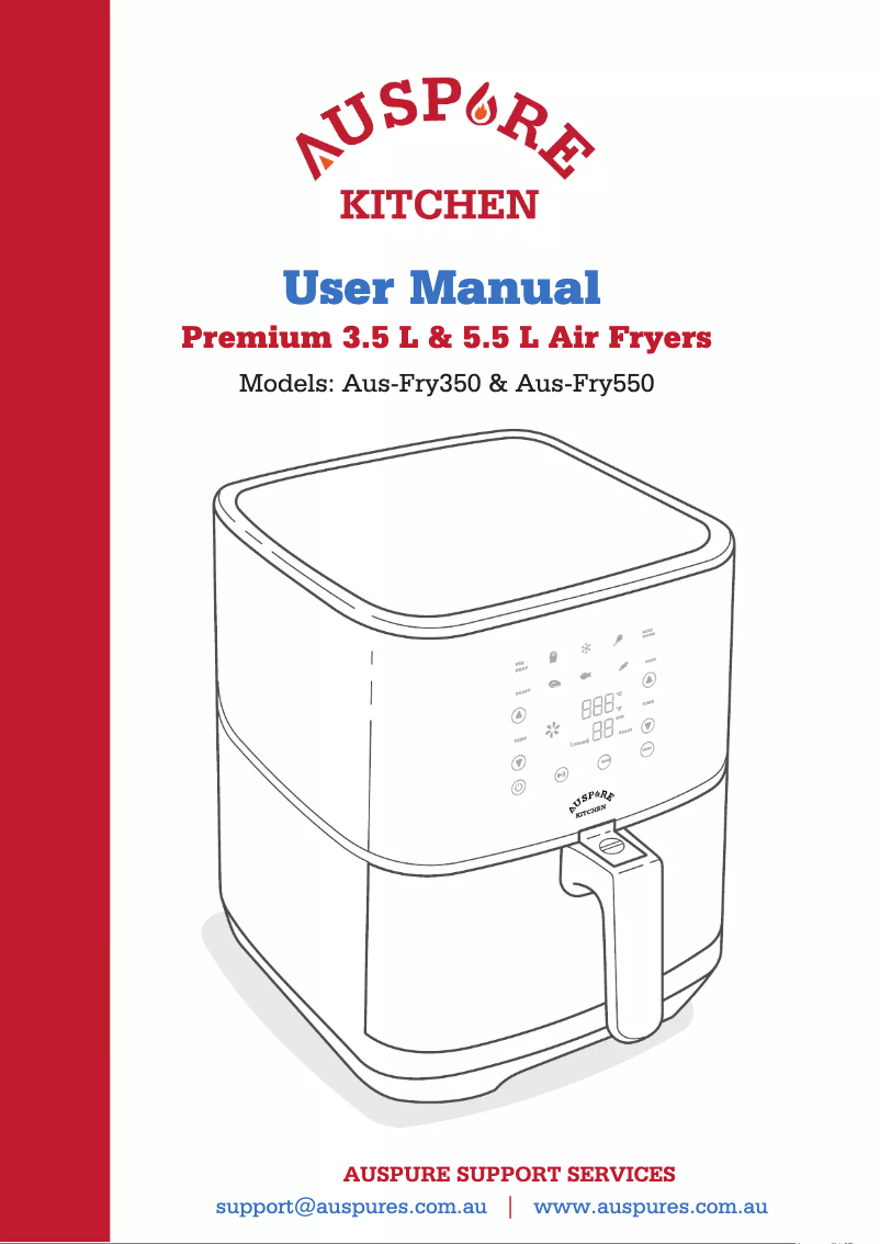 Page n°1 - Manuel utilisateur Auspure Aus-Fry550